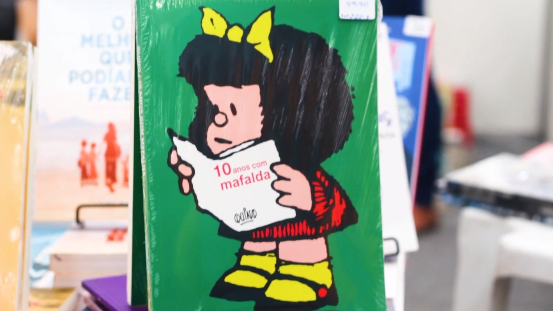 Capa do artigo com uma imagem do livro "10 anos com Mafalda" do Quinho