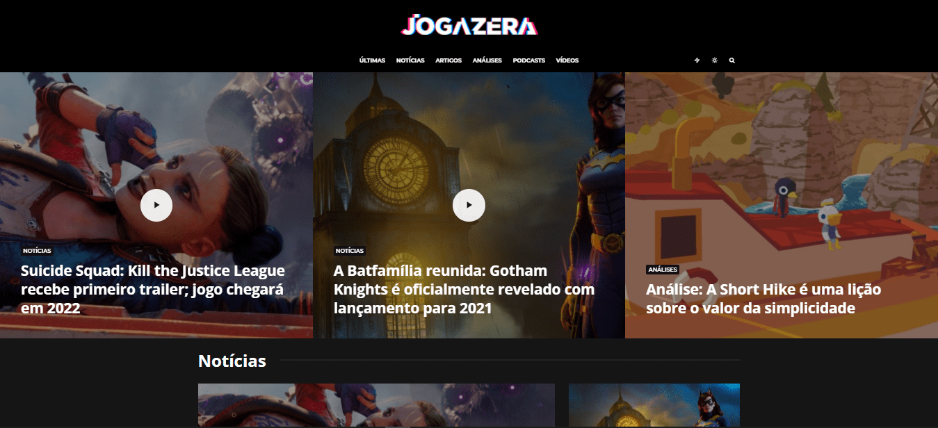 imagem do topo do jogazera.com.br
